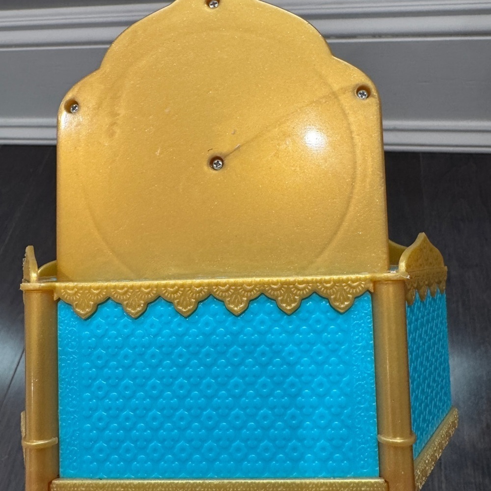 Disney Aladdin and Jasmine Musical Jewelry Box - Gold and Blue Kids Girls - Picture 7 of 7
